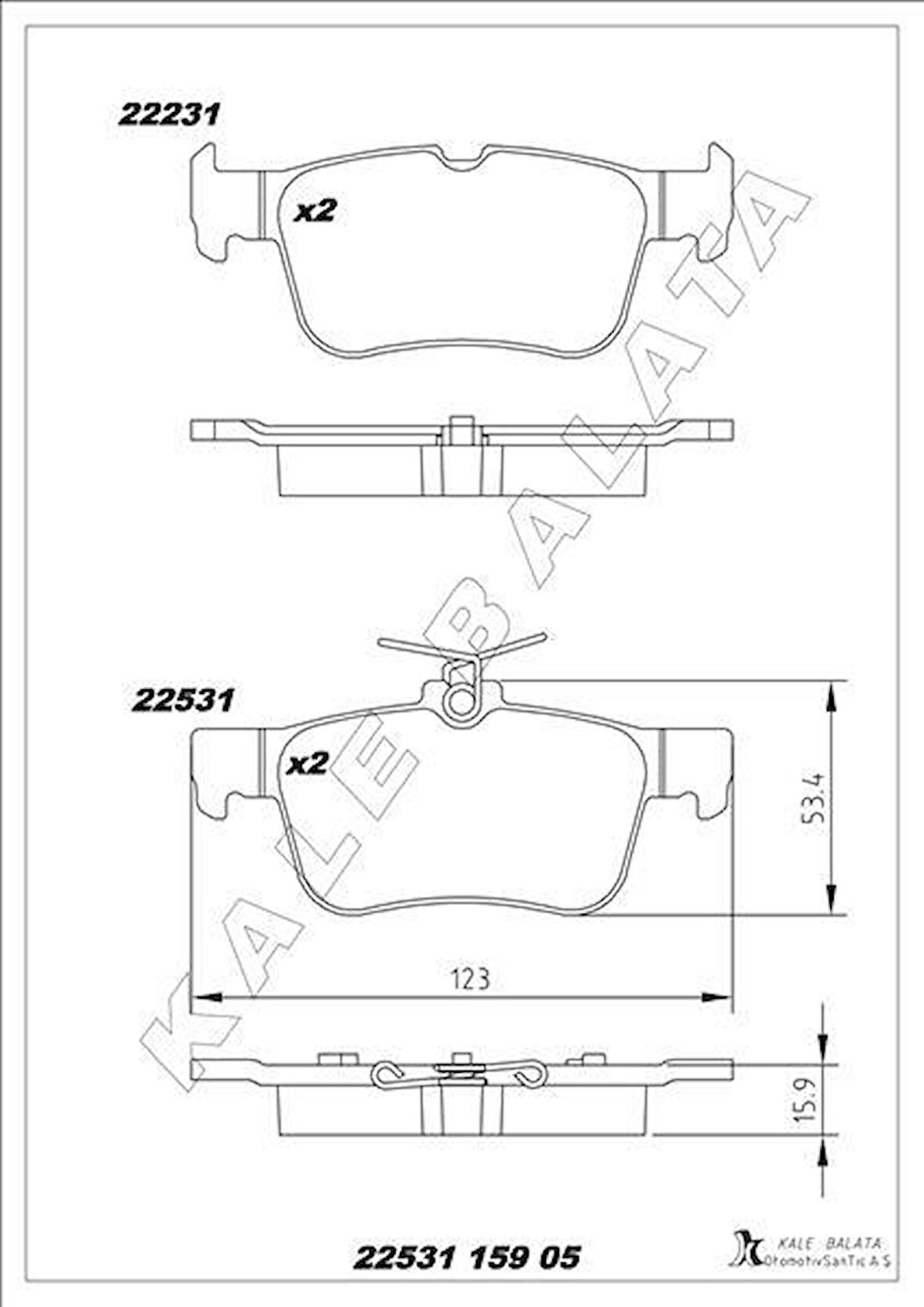 ARKA FREN BALATASI GALAXY III 15 MONDEO V 14 EDGE 15 19 FOCUS IV 17 KUGA III 19