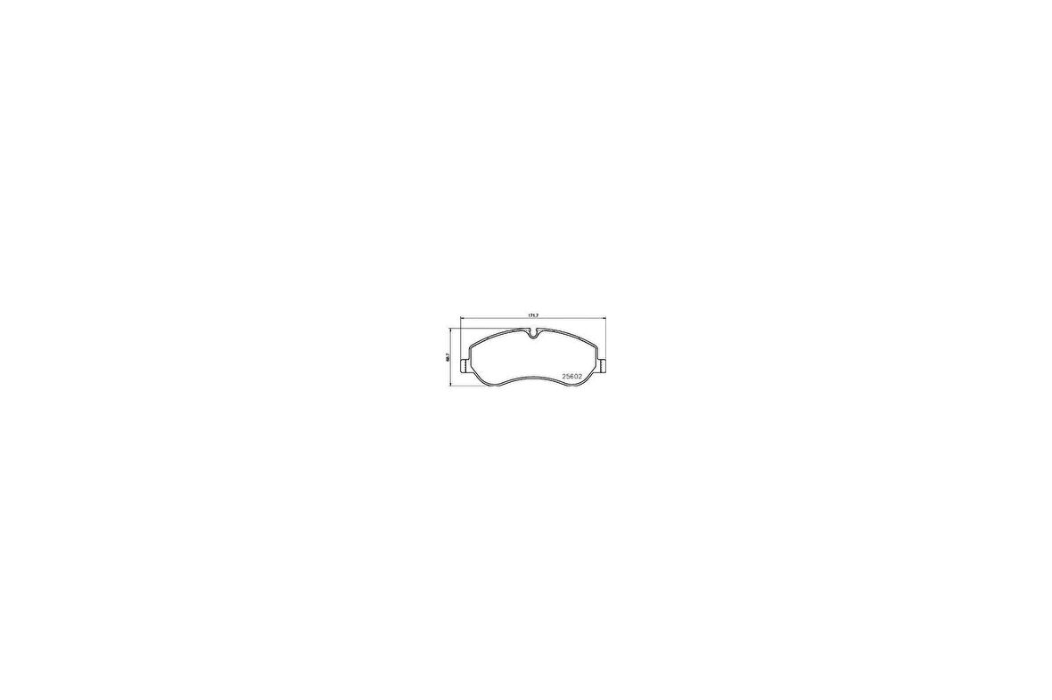 ÖN BALATA FORD TRANSIT V363 14 -TRANSIT CUSTOM 2.2 TDCI 12 KABLOSUZ