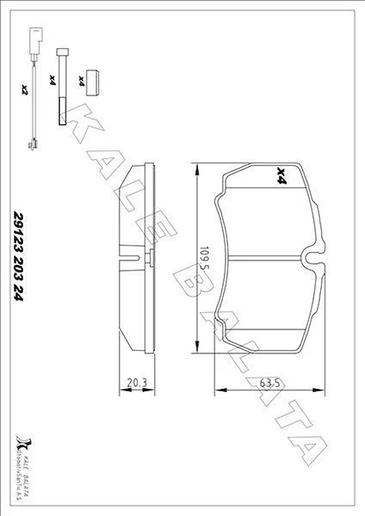 ARKA BALATA DAILY 02-11 TRANSİT 3.2 TDCI 11-14 2.4TDCI 06-14 DAILY 02-11