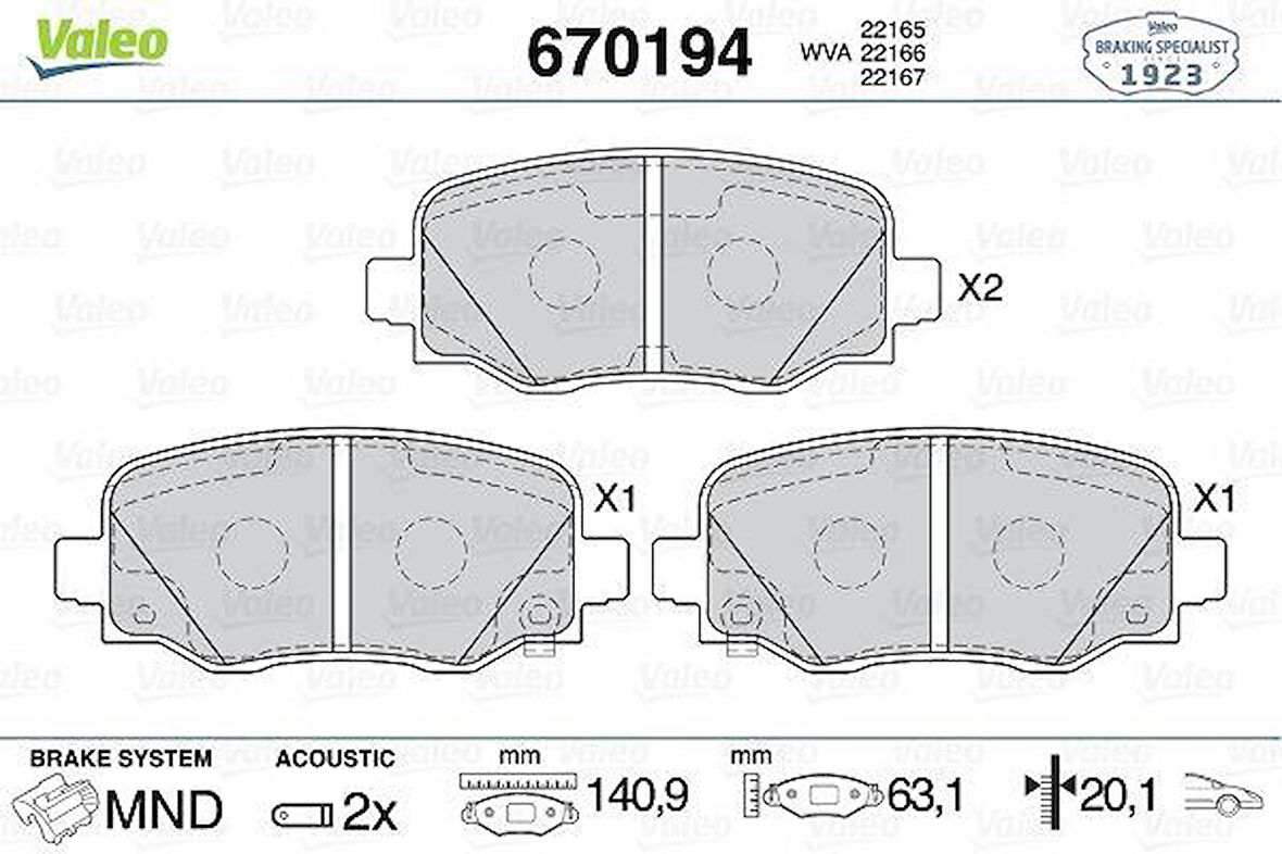 ÖN FREN BALATASI FIAT 500X 14 JEEP RENEGADE 14 COMPASS 20 1.3D MTJ 1.3TB 1.4 1.6D MTJ 1.6E-TORQ 2.0D MTJ