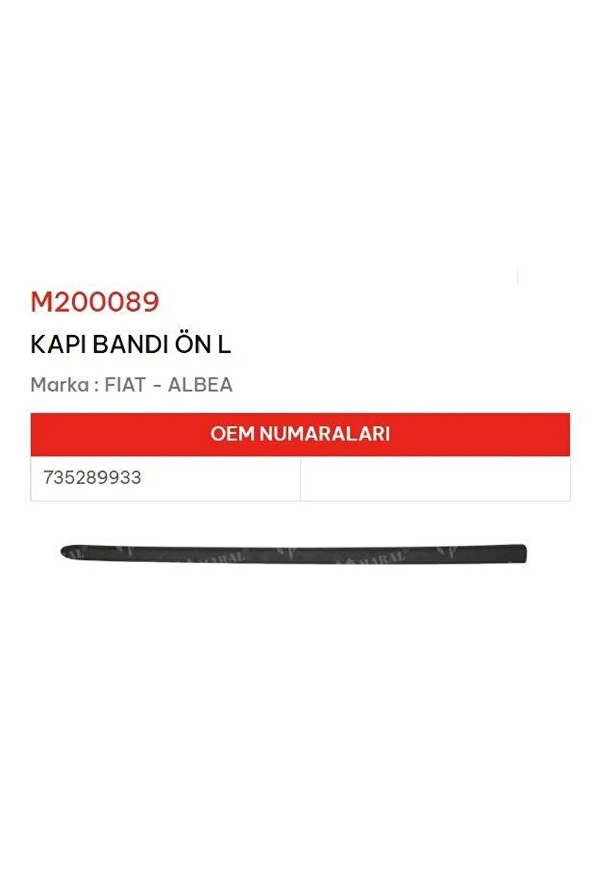 KAPI BANDI ÖN SOL ALBEA