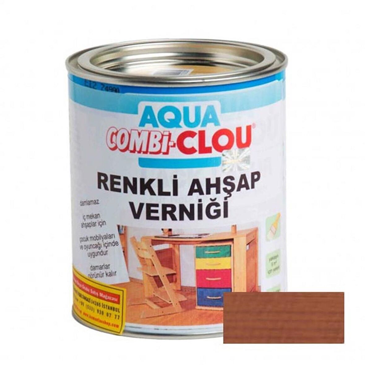 Su Bazlı Vernikler 750mlL17 Nr:18 Kayın Su Bazlı Renkli A. Verniği 750ml