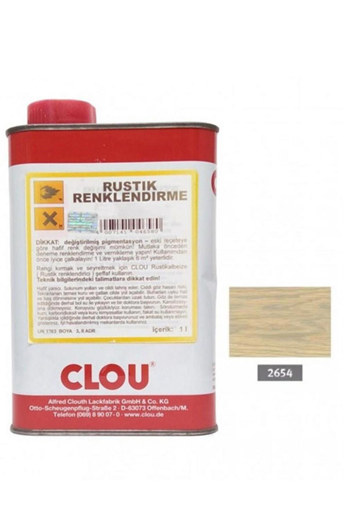 Solvent Bazlı Renklendiriciler 1Lt02654 Gri Akçağaç Rustic Efekt Renklendirici 1Lt