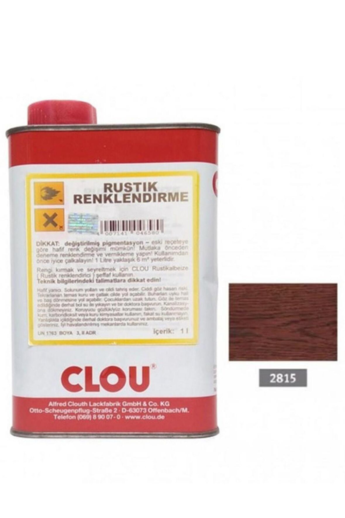 Solvent Bazlı Renklendiriciler 1Lt02815 Maun Rustic Efekt Renklendirici 1Litre