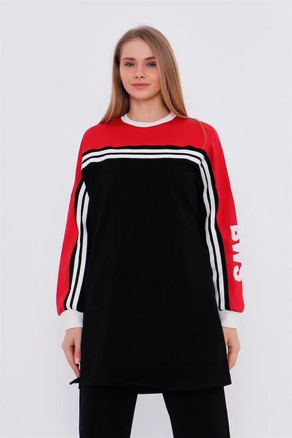 Latife Şerit Detaylı İkili Takım - 71069 - Siyah