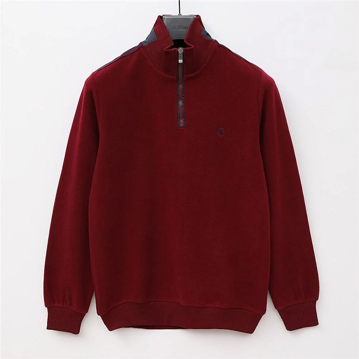 Uzun Kol Yarı Fermuarlı Erkek Sweat - PPS-4205 - Bordo