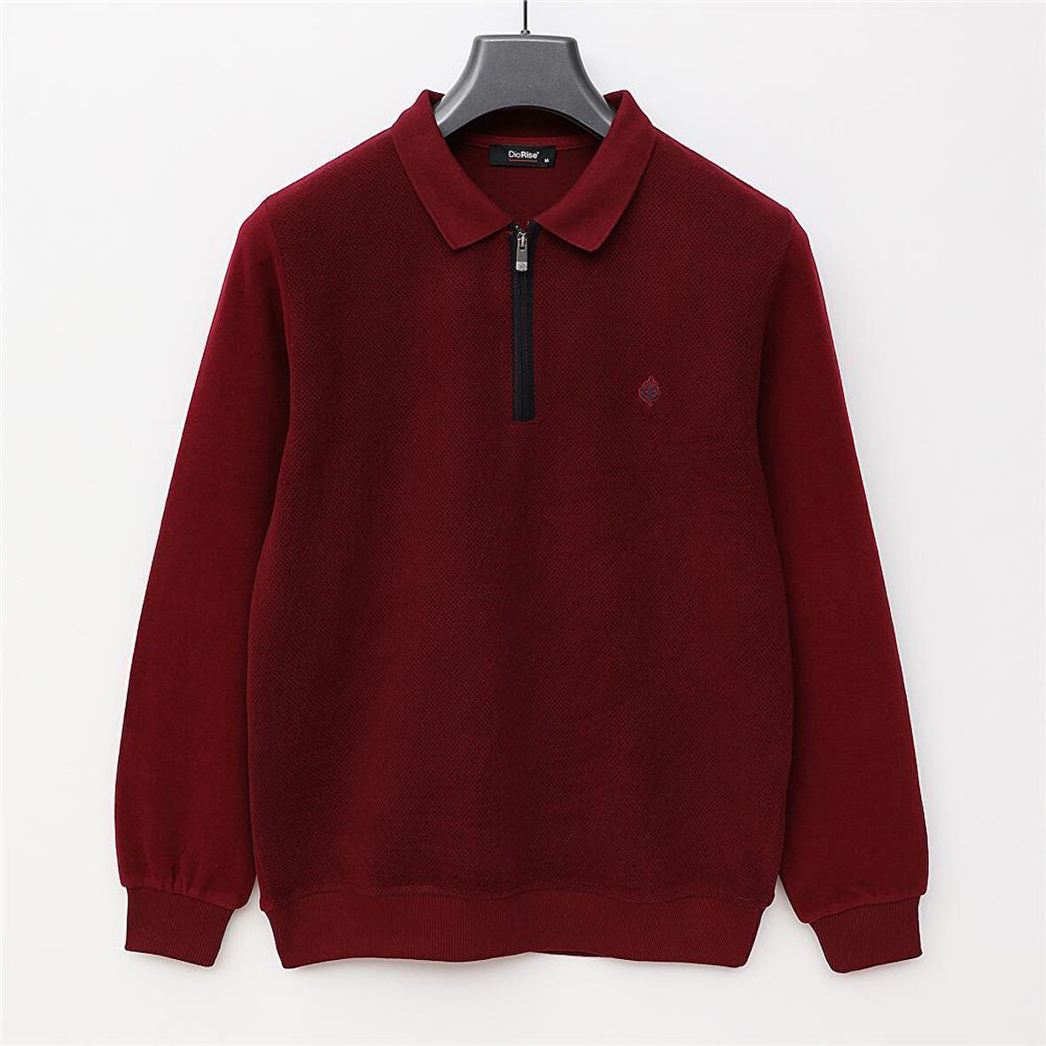 Erkek Polo Yaka Uzun Kol Triko - KPP-2801 - Bordo