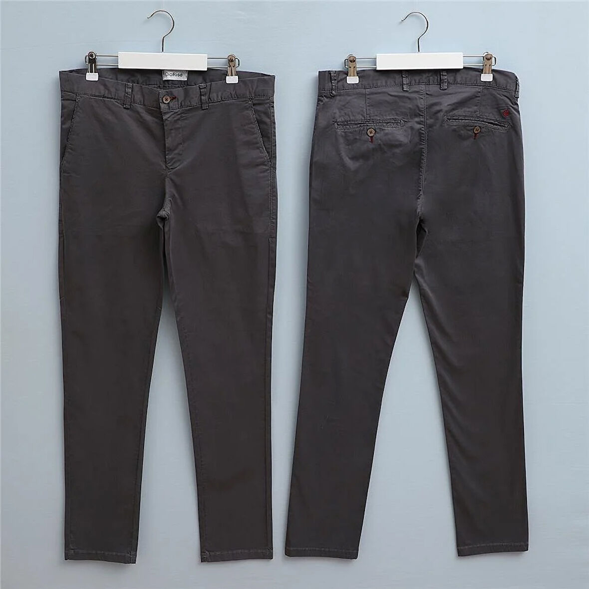 Slim Chino Pamuk Erkek Pantolon - PT-240 - Füme