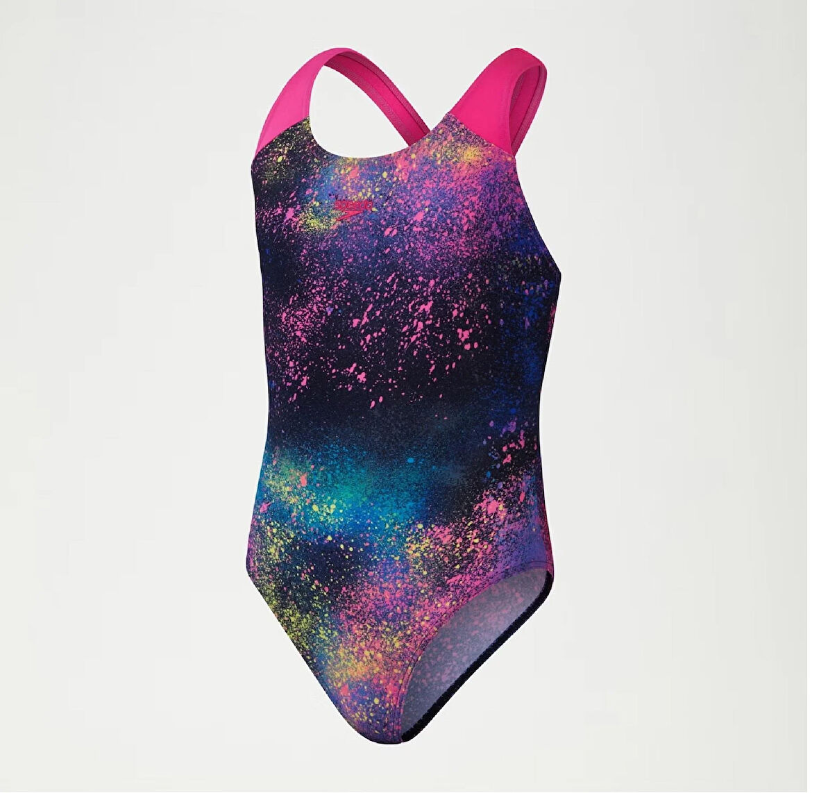 Speedo Digital Allover Splashback Kız Çocuk Yüzücü Mayosu