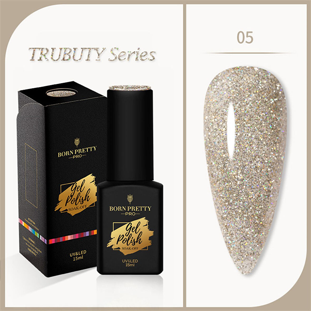 Born Pretty Trubuty Serisi Kalıcı oje 15 ml 05 (52184-05)