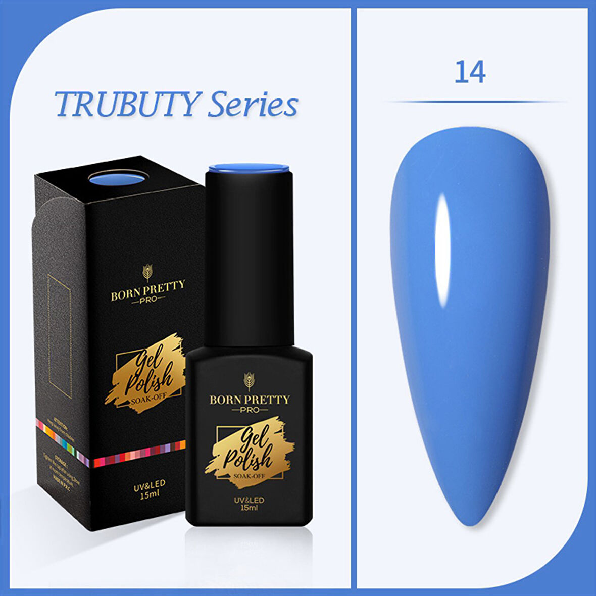 Born Pretty Trubuty Serisi Kalıcı oje 15 ml 14 (52184-14)