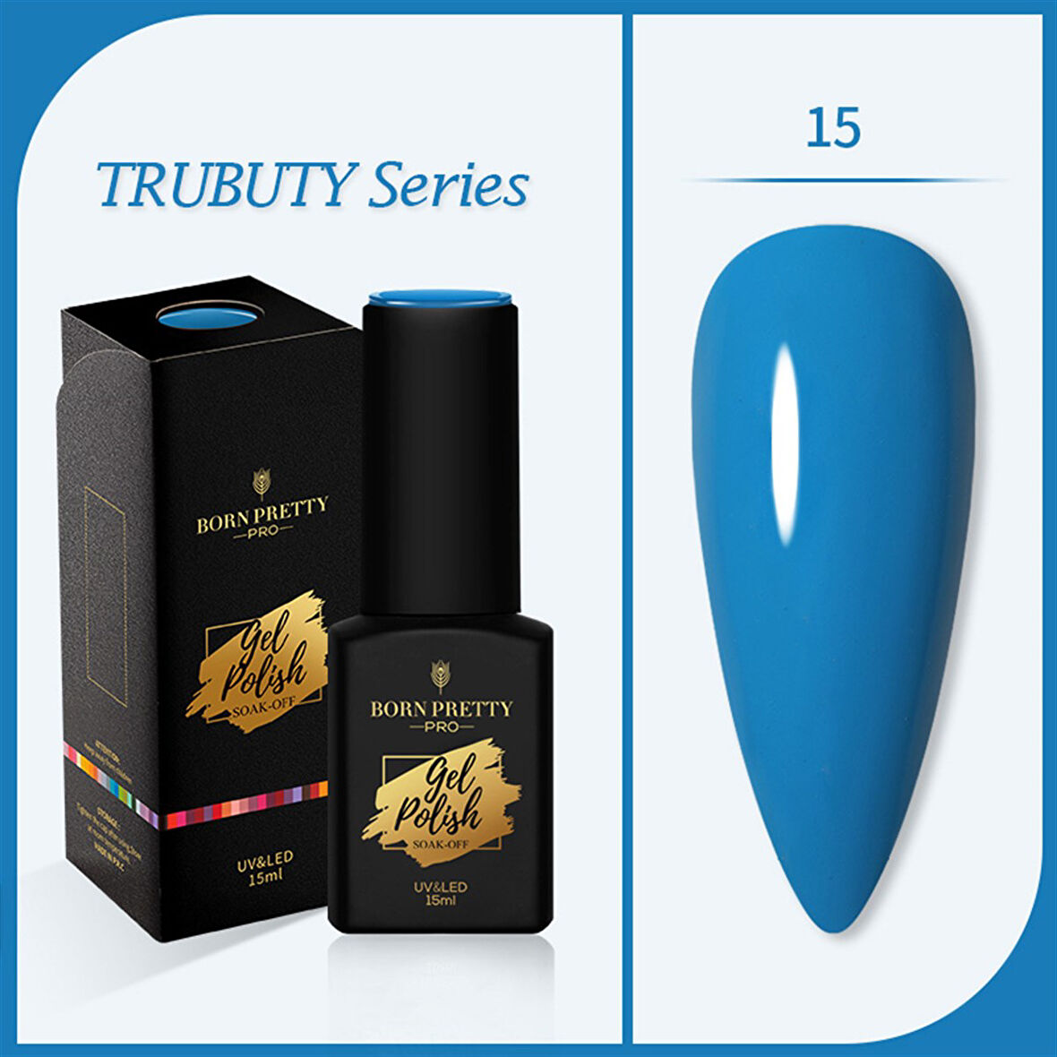 Born Pretty Trubuty Serisi Kalıcı oje 15 ml 15 (52184-15)