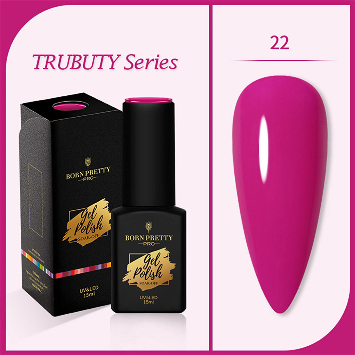 Born Pretty Trubuty Serisi Kalıcı oje 15 ml 22 (52184-22)