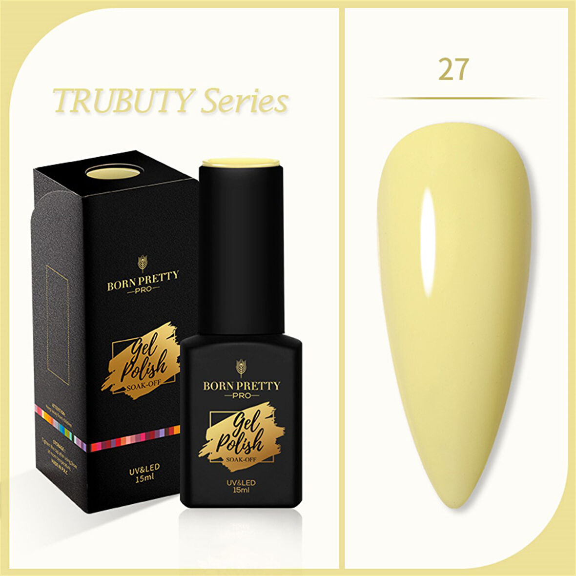 Born Pretty Trubuty Serisi Kalıcı oje 15 ml 27 (52184-27)