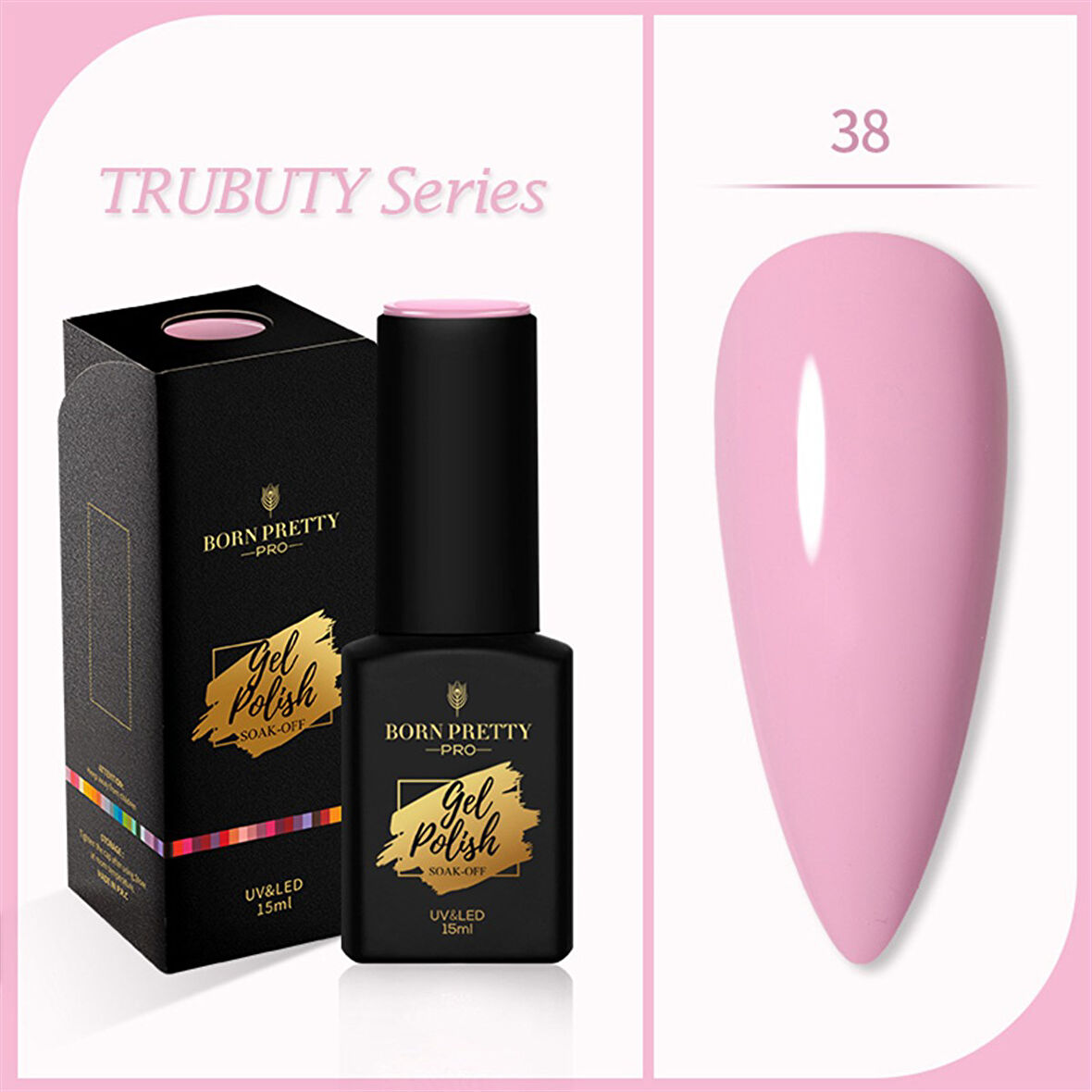 Born Pretty Trubuty Serisi Kalıcı oje 15 ml 38 (52184-38)