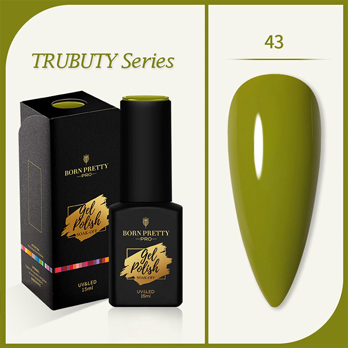 Born Pretty Trubuty Serisi Kalıcı oje 15 ml 43 (52184-43)
