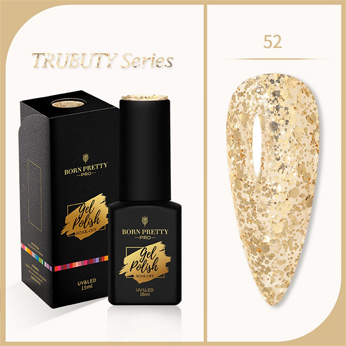 Born Pretty Trubuty Serisi Kalıcı oje 15 ml 52 (52184-52)