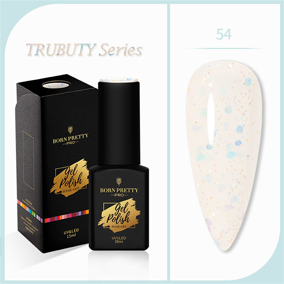 Born Pretty Trubuty Serisi Kalıcı oje 15 ml 54 (52184-54)