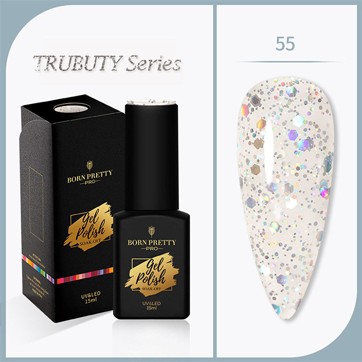 Born Pretty Trubuty Serisi Kalıcı oje 15 ml 55 (52184-55)