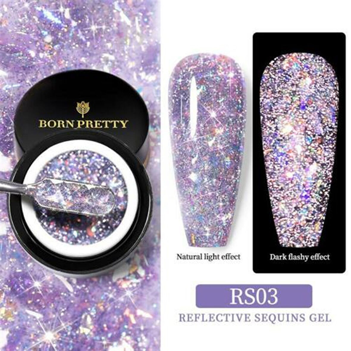 Born Pretty Reflektif Pullu UV Jel RS03 (53923-3)