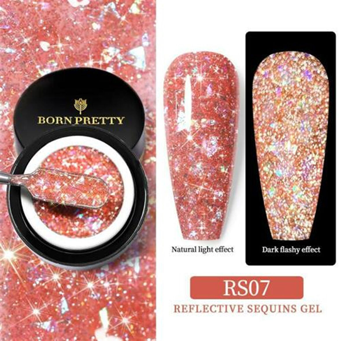 Born Pretty Reflektif Pullu UV Jel RS07 (53923-7)