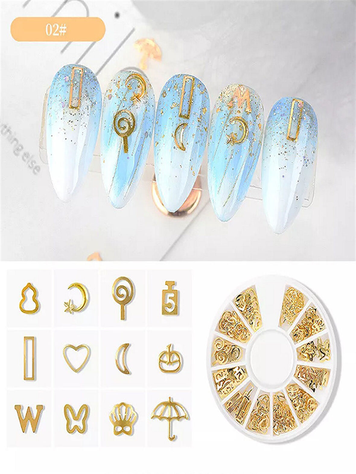 Metal Nail Art Tırnak süsü (F693-02)