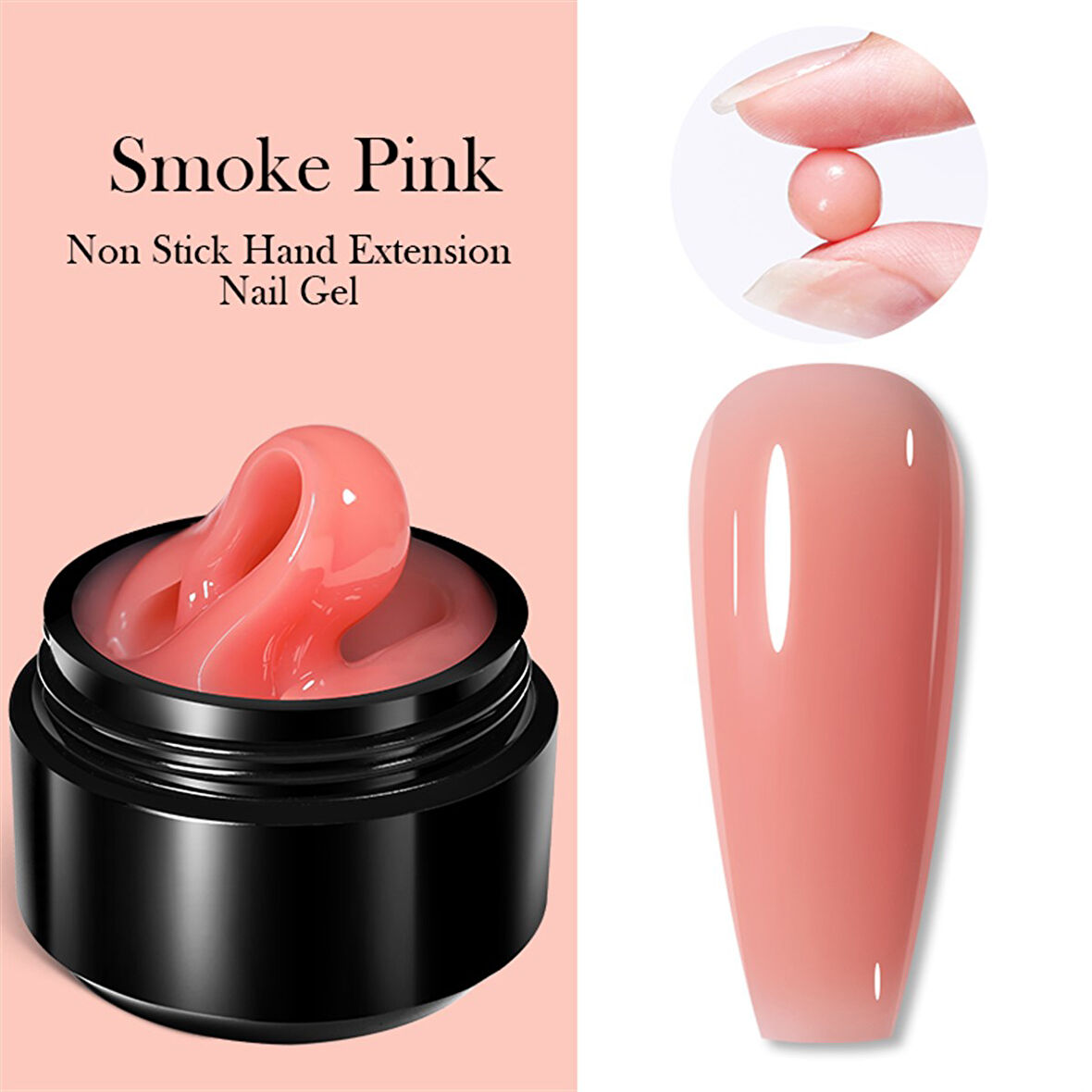 Born Pretty Non stick  Extension Gel Smoke Pink NSG-07 (56021)