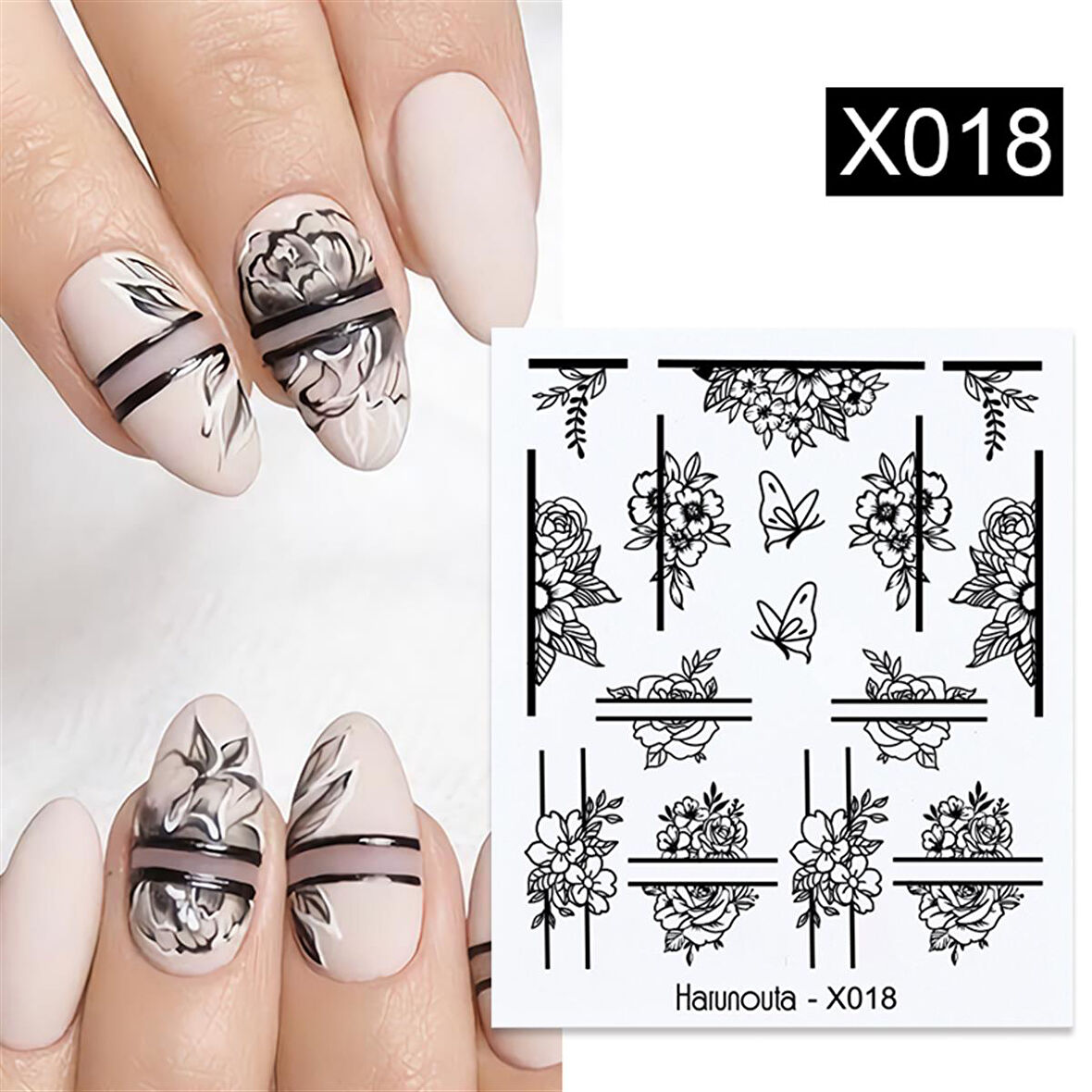 Su transferli nail art sticker X018 (49831-18)