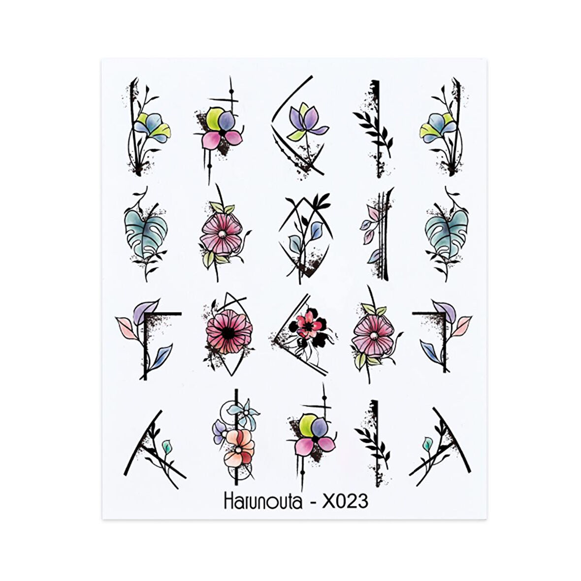 Su transferli nail art sticker X023 (49831-23)