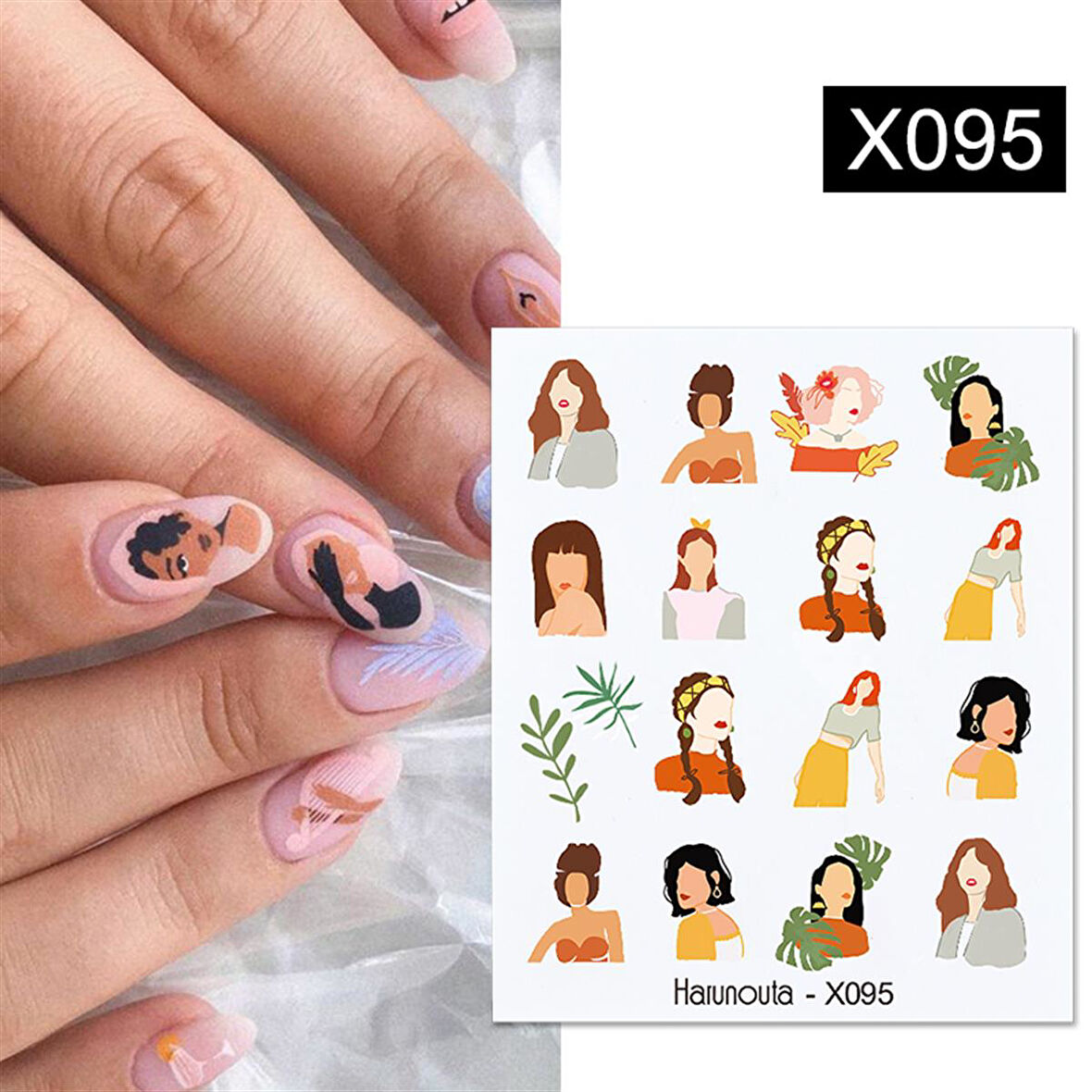 Su transferli nail art sticker X095 (52340-15)