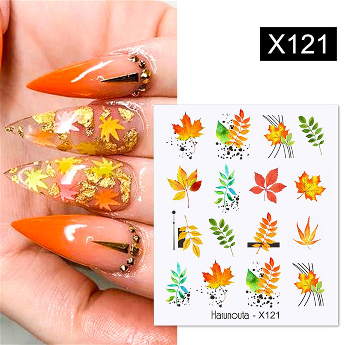 Su transferli nail art sticker X121 (53013-21)