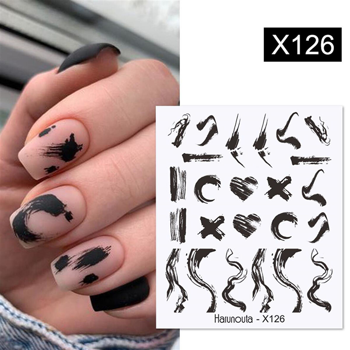 Su transferli nail art sticker X126 (53622-2)