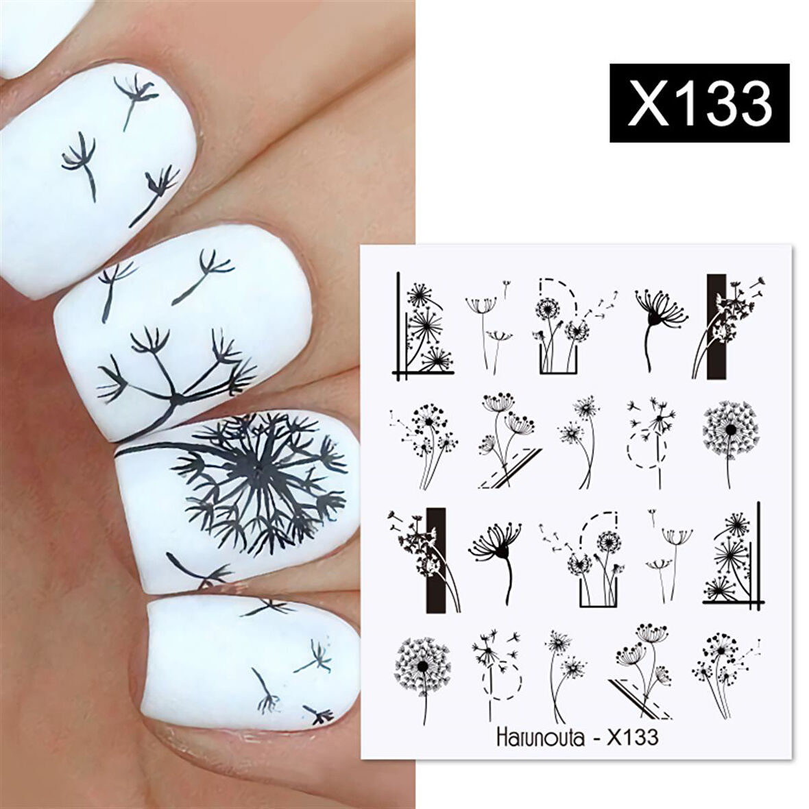 Su transferli nail art sticker X133 (53622-9)