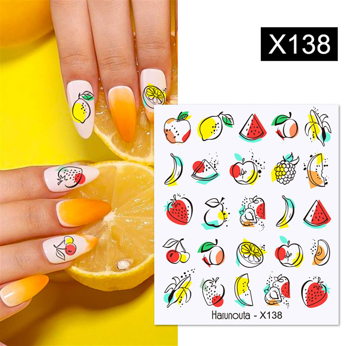 Su transferli nail art sticker X138 (53925-4)