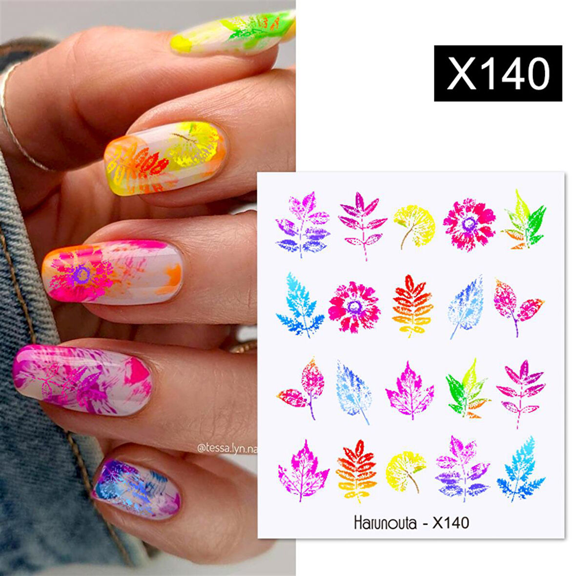 Su transferli nail art sticker X140 (53925-6)