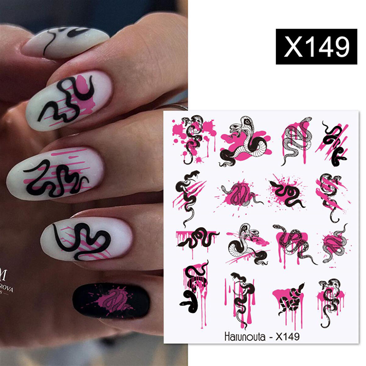 Su transferli nail art sticker X149 (55344-4)