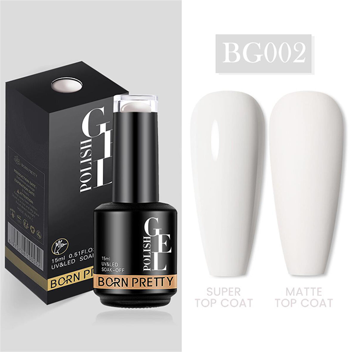 Born Pretty 15 ml kalıcı oje BG002 (55933)