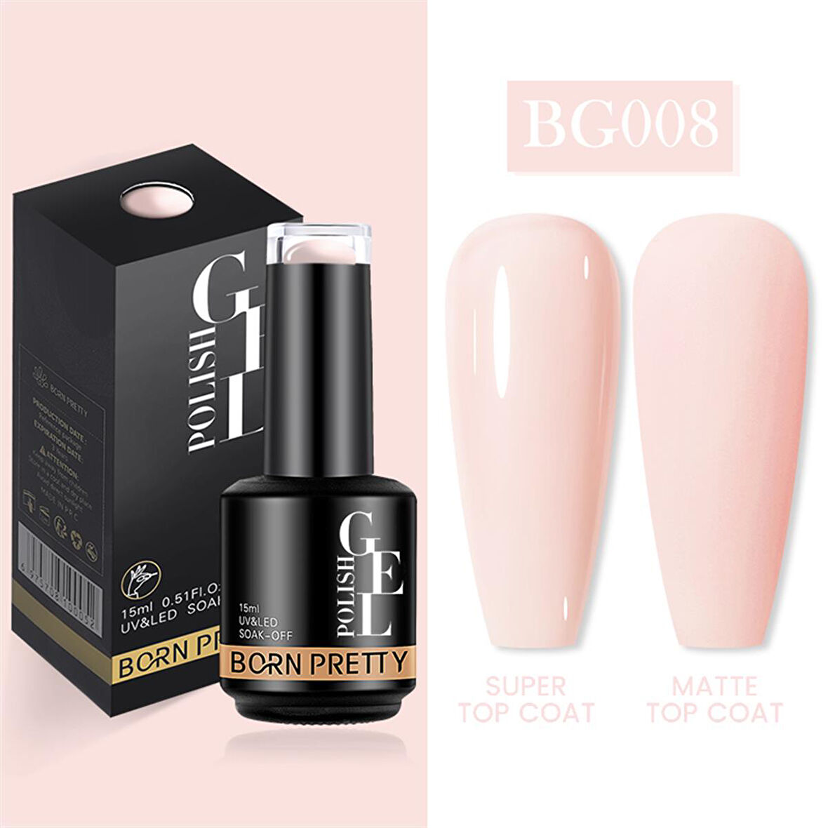 Born Pretty 15 ml kalıcı oje BG008 (55933)