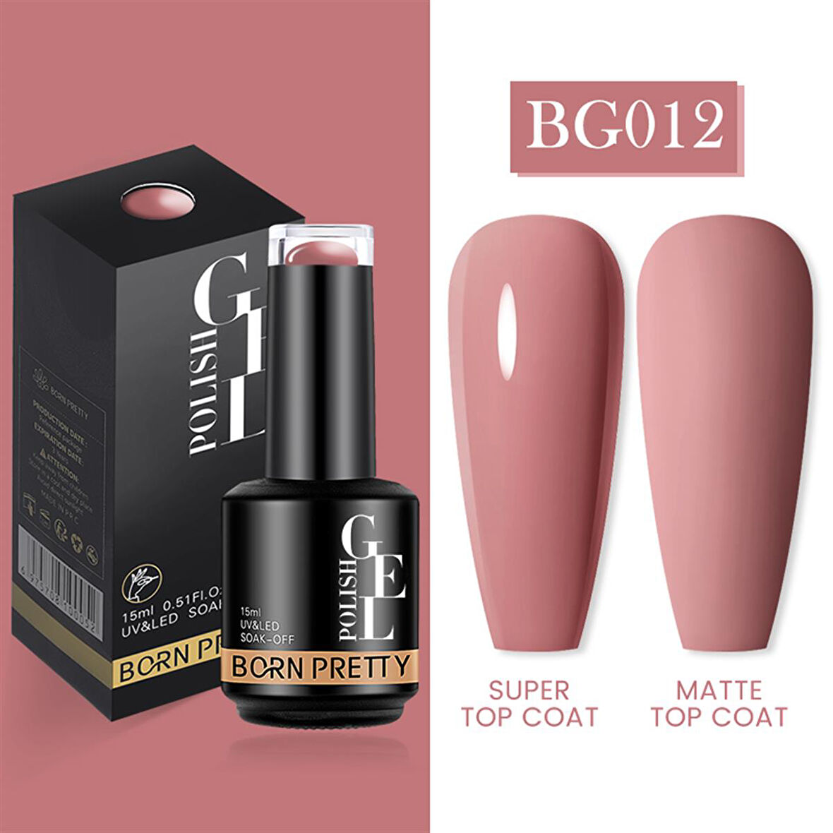 Born Pretty 15 ml kalıcı oje BG012 (55933)