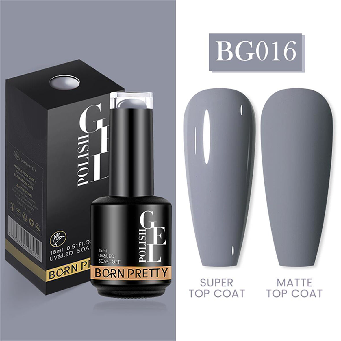 Born Pretty 15 ml kalıcı oje BG016 (55933)