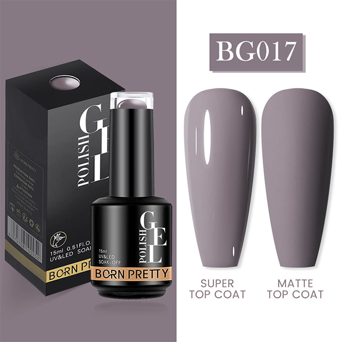 Born Pretty 15 ml kalıcı oje BG017 (55933)