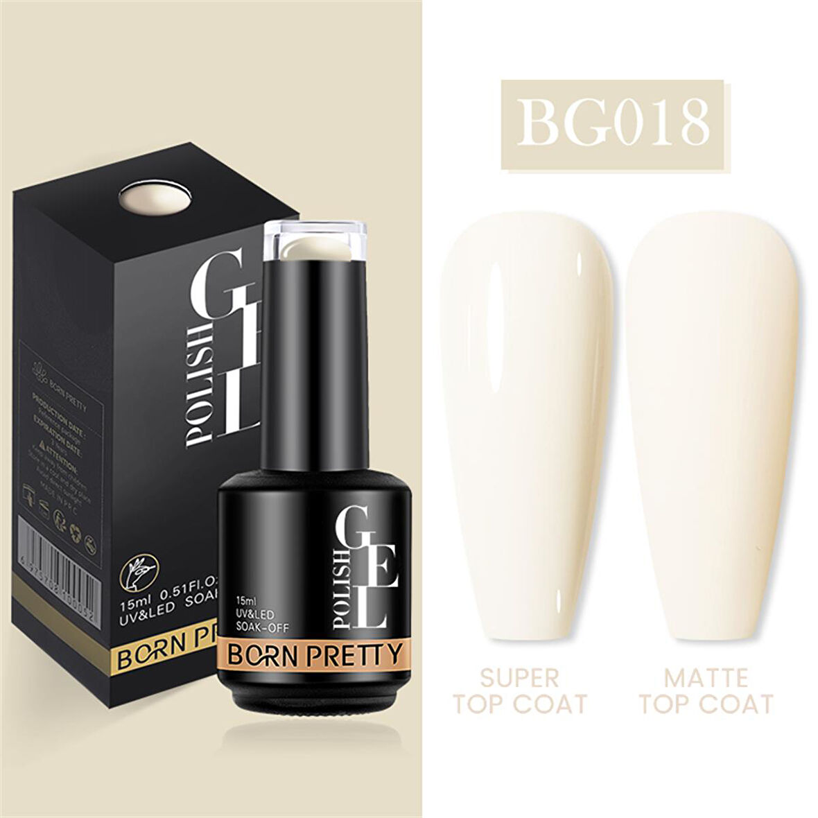 Born Pretty 15 ml kalıcı oje BG018 (55933)