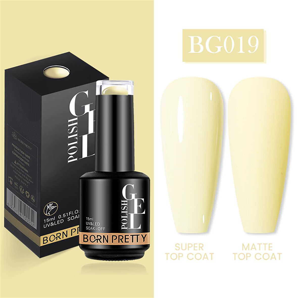Born Pretty 15 ml kalıcı oje BG019 (55933)
