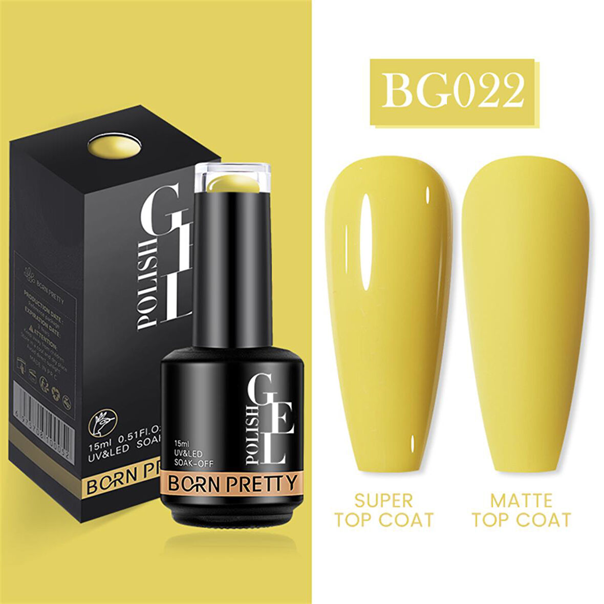 Born Pretty 15 ml kalıcı oje BG022 (55933)