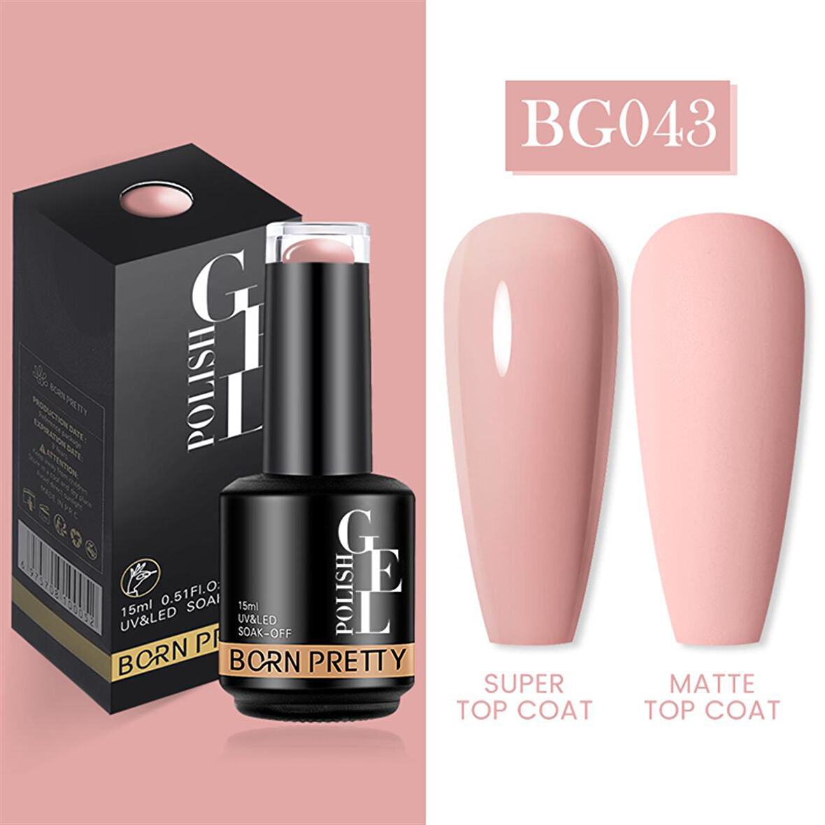 Born Pretty 15 ml kalıcı oje BG043 (55933)