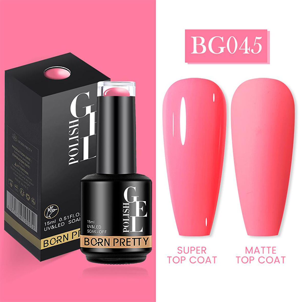 Born Pretty 15 ml kalıcı oje BG045 (55933)