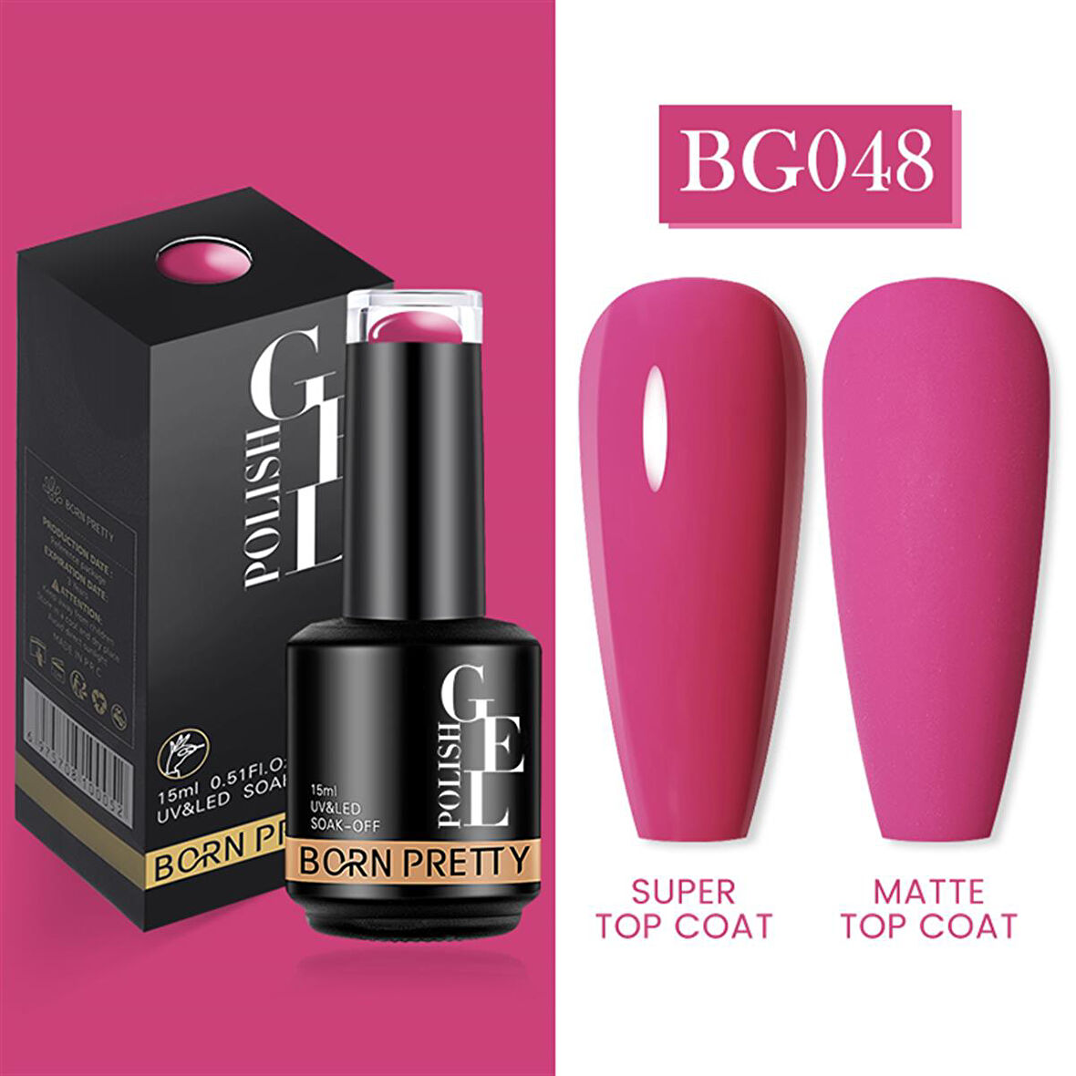 Born Pretty 15 ml kalıcı oje BG048 (55933)