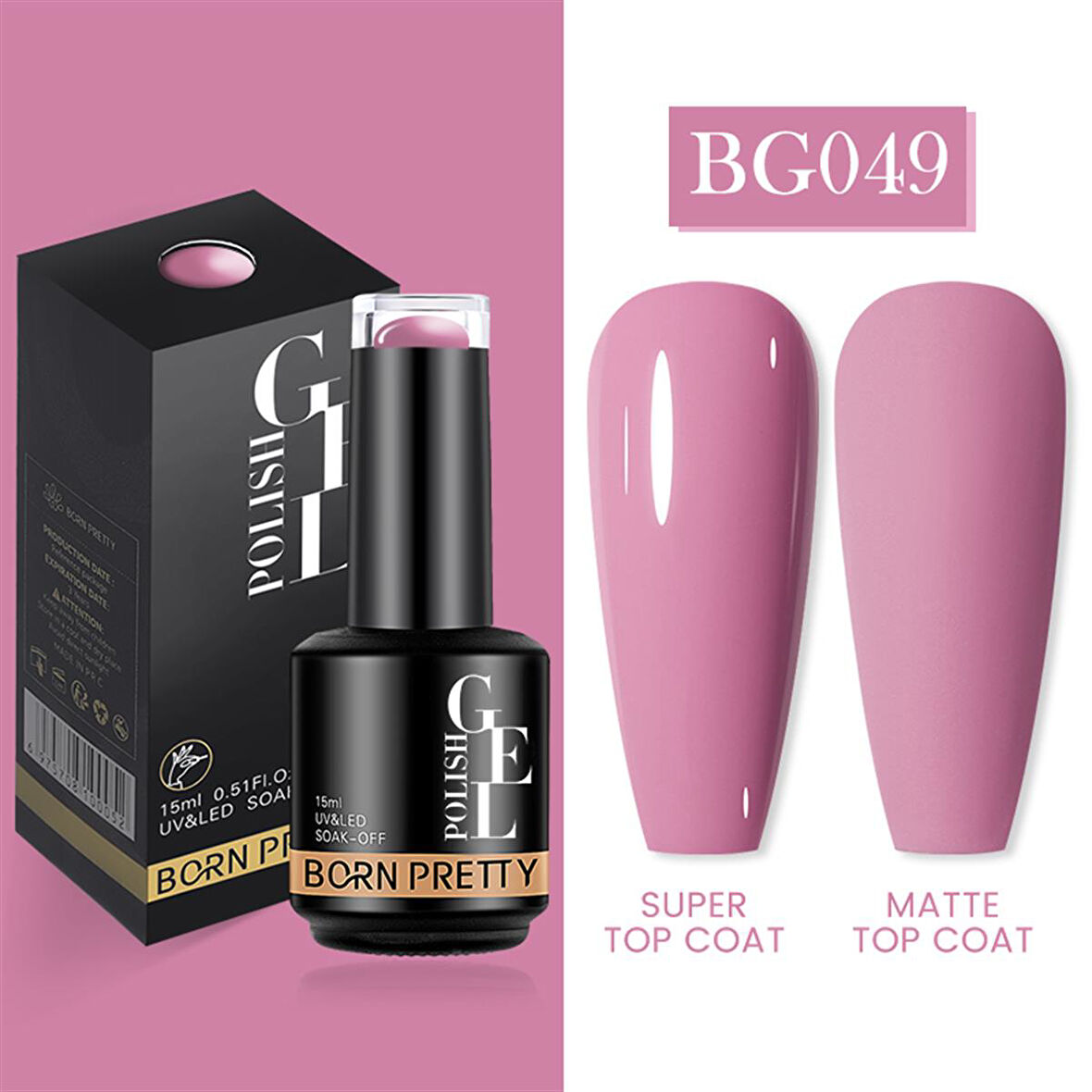 Born Pretty 15 ml kalıcı oje BG049 (55933)