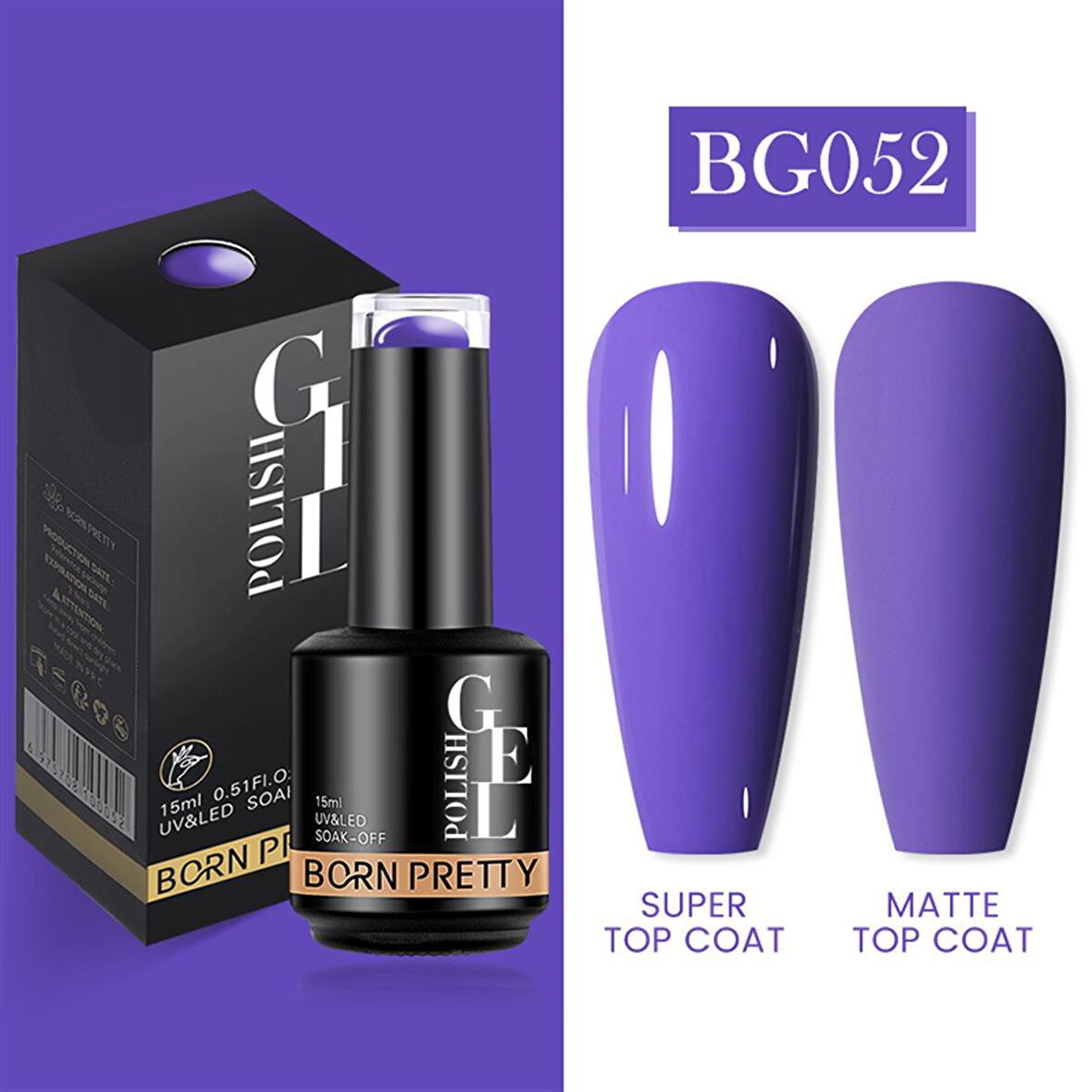 Born Pretty 15 ml kalıcı oje BG052 (55933)