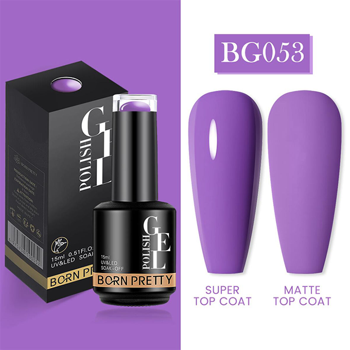 Born Pretty 15 ml kalıcı oje BG053 (55933)